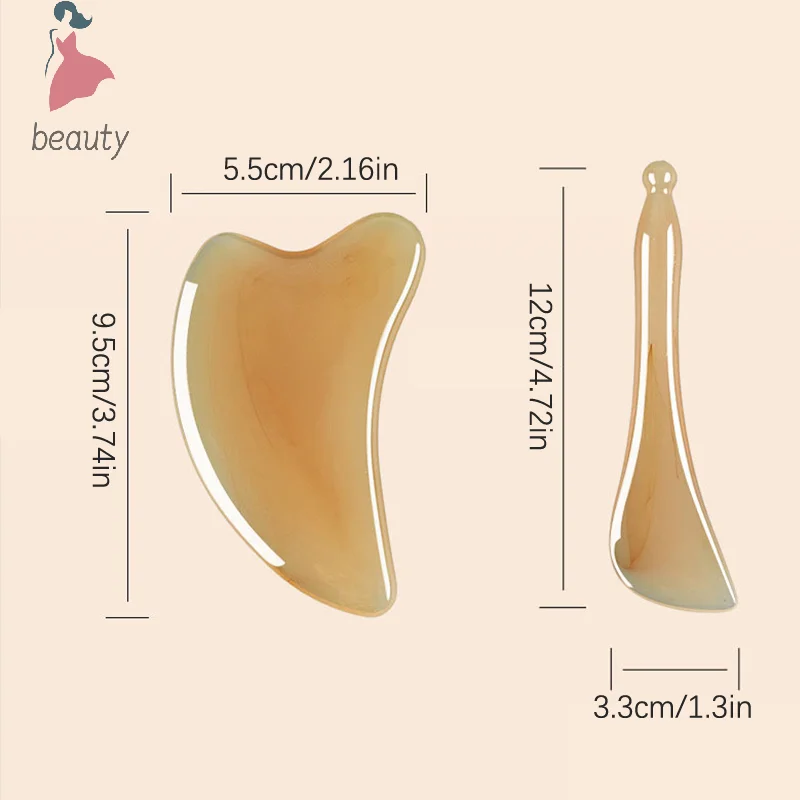 Tablero de masaje Gua Sha de resina para raspar la piel, placa Guasha, masajeador facial para ojos, SPA, herramientas para cara, cuello, espalda, cuerpo, piernas