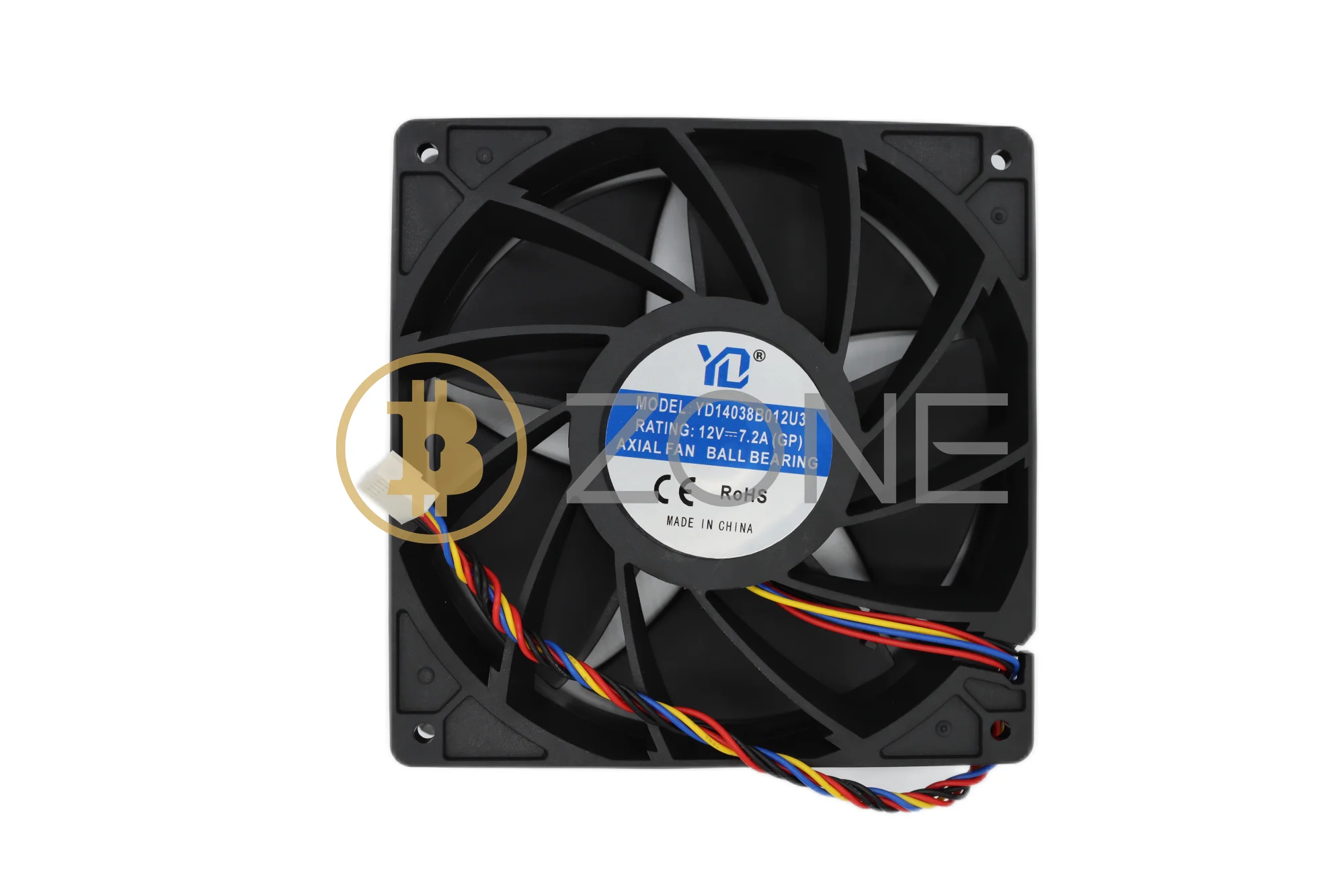 YD14038B012U3 6Pin 12โวลต์7.2A 140*140*38มิลลิเมตร ASIC Miner คูลเลอร์พัดลมทำความเย็น14038สูทสำหรับ whatsminer M20S M21S M30S M31S Miner