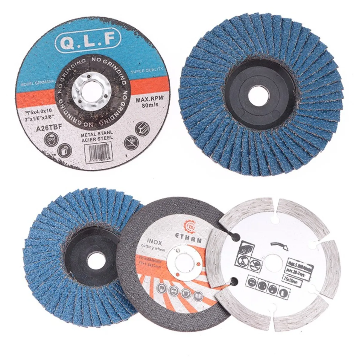 1/5Pcs 75mm Cutting Disc For Angle Grinder Metal Saw Blade Grinding Wheel For Cutting And Polishing Ceramic Tile Stone