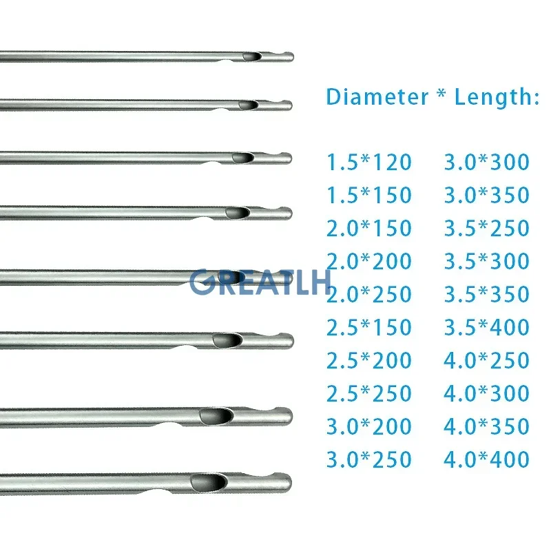 Spiral Liposuction Cannula with 3 Holes Micro Cannulas Needl Stainless Steel  Lipusuction Instrument Plastic Beauty Tools 1pcs