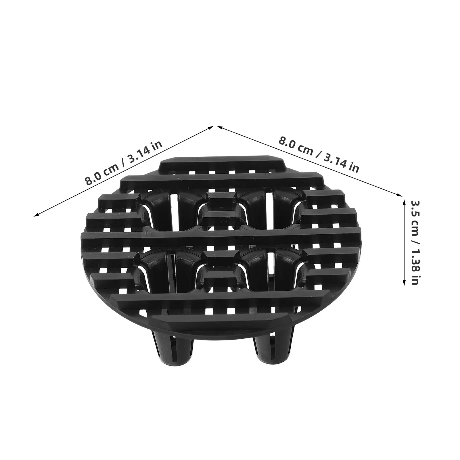10Pcs Thickened Plastic Plant Pot Feet Risers Ventilated Anti-Rot Drainage Stand for Indoor Outdoor Balcony Patio Garden