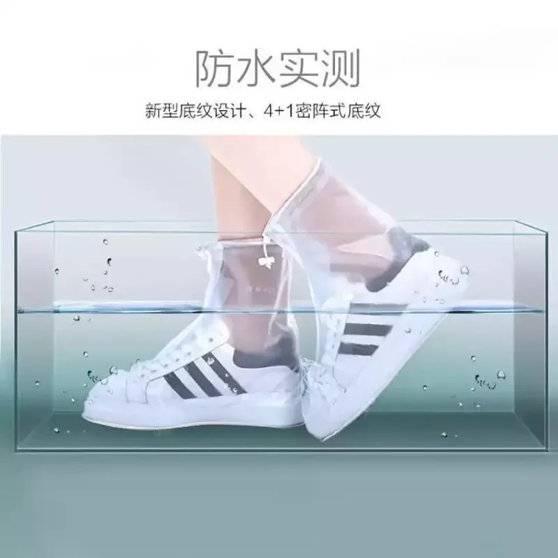 Waterdichte Schoenhoes Siliconen Sport Regenlaars Cover Met Laag Antislip Materiaal Slijtvaste Dikke Schoenen Hoes Unisex