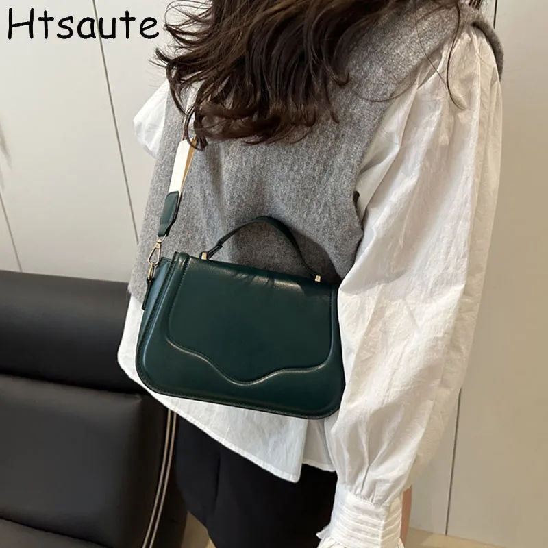 

New Single Shoulder Bag Women Solid Color Crossbody Bags Designer Messenger Handbag and Purse Luxury Top-handle Bag feminina