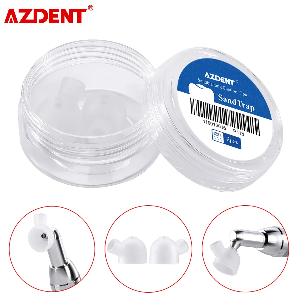 AZDENT 2pcs/box Dental SandTrap Tiny Cover for Aluminum Oxide Air Abrasion Micro Blaster Sandblaster Powder Dust Proof Cap