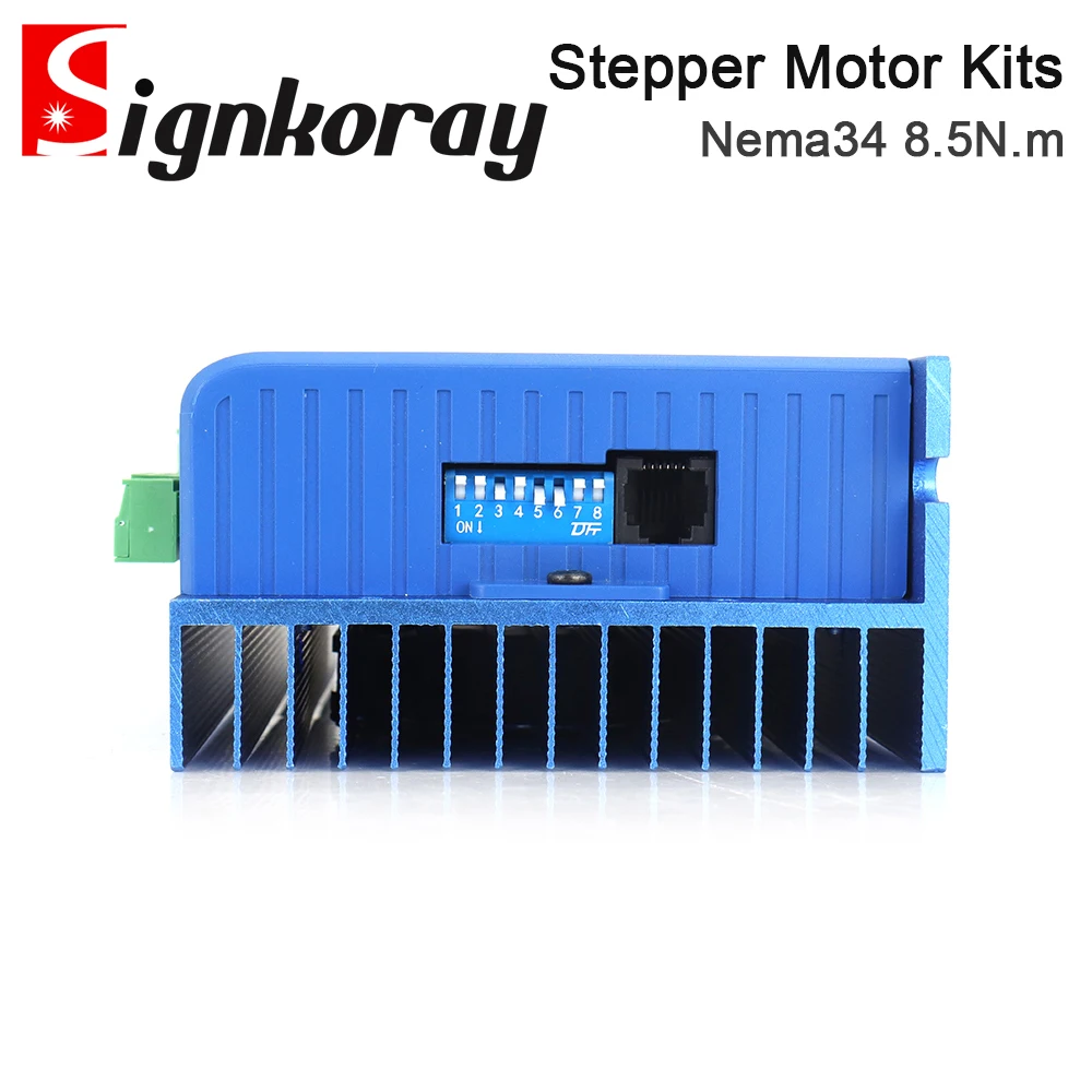 JMC 2Phase Nema34 8.5N.m الهجين حلقة مغلقة السائر محرك معزز سائق أطقم 2000 دورة في الدقيقة 6A رمح Dia.14mm 2HSS86H + 86J18118EC ل CNC #3