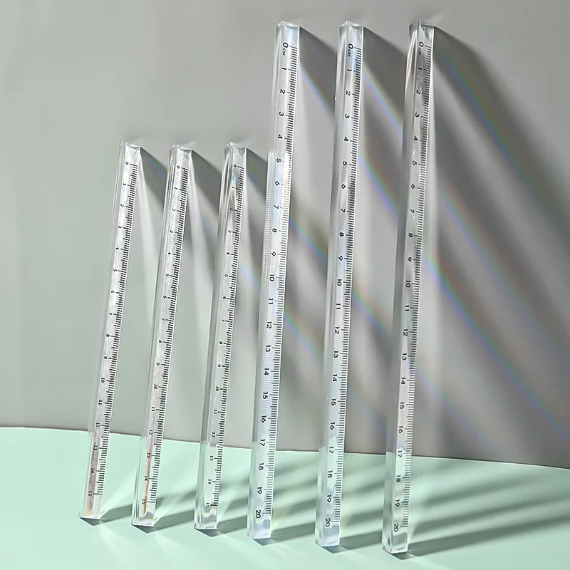 Transparent Triangular Scale Ruler Triangular Ruler Triangle Size Proportional Drawing Template Ruler,School Supplies