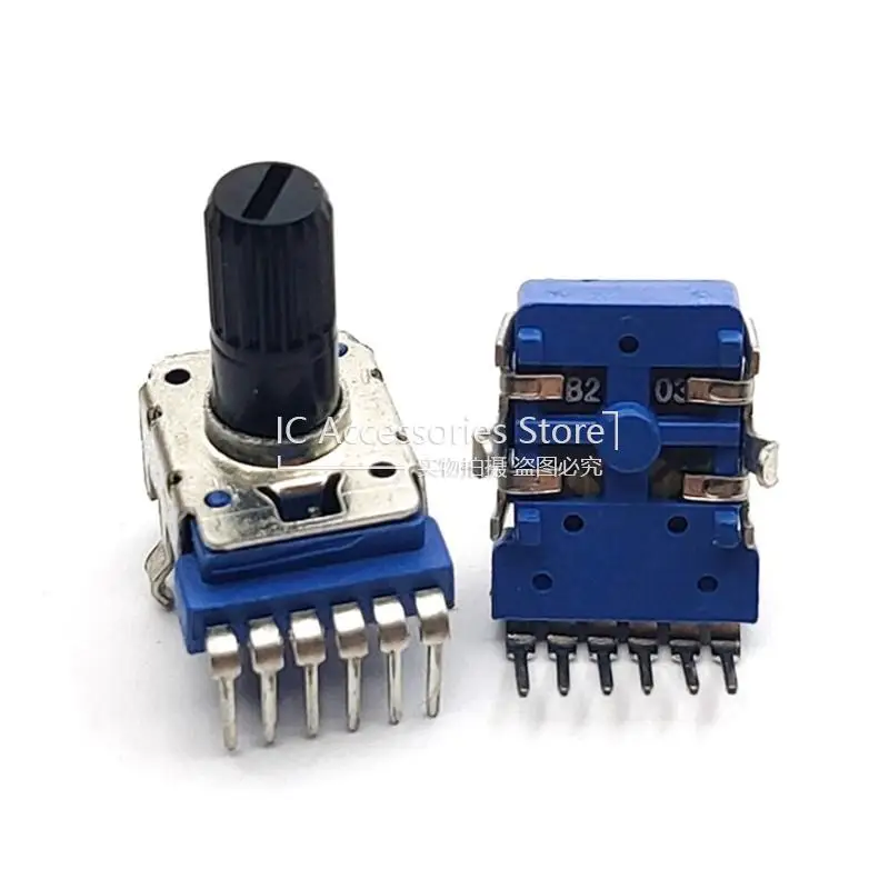 RK12 타입 더블 수직 파워 앰프, 오디오 로터리 전위차계, 꽃 샤프트 핸들, 13mm, 6 핀, B20K, B203, 3 개