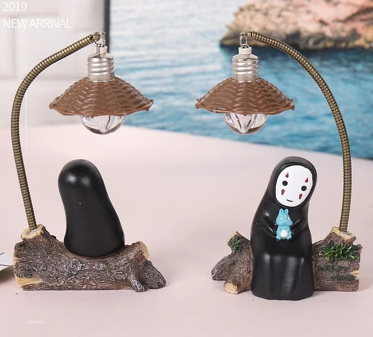Cartoon Anime Funny Night Light Home Decor Small Figurine Bedside Lamp Desktop Ornament Kawaii Birthday Gift