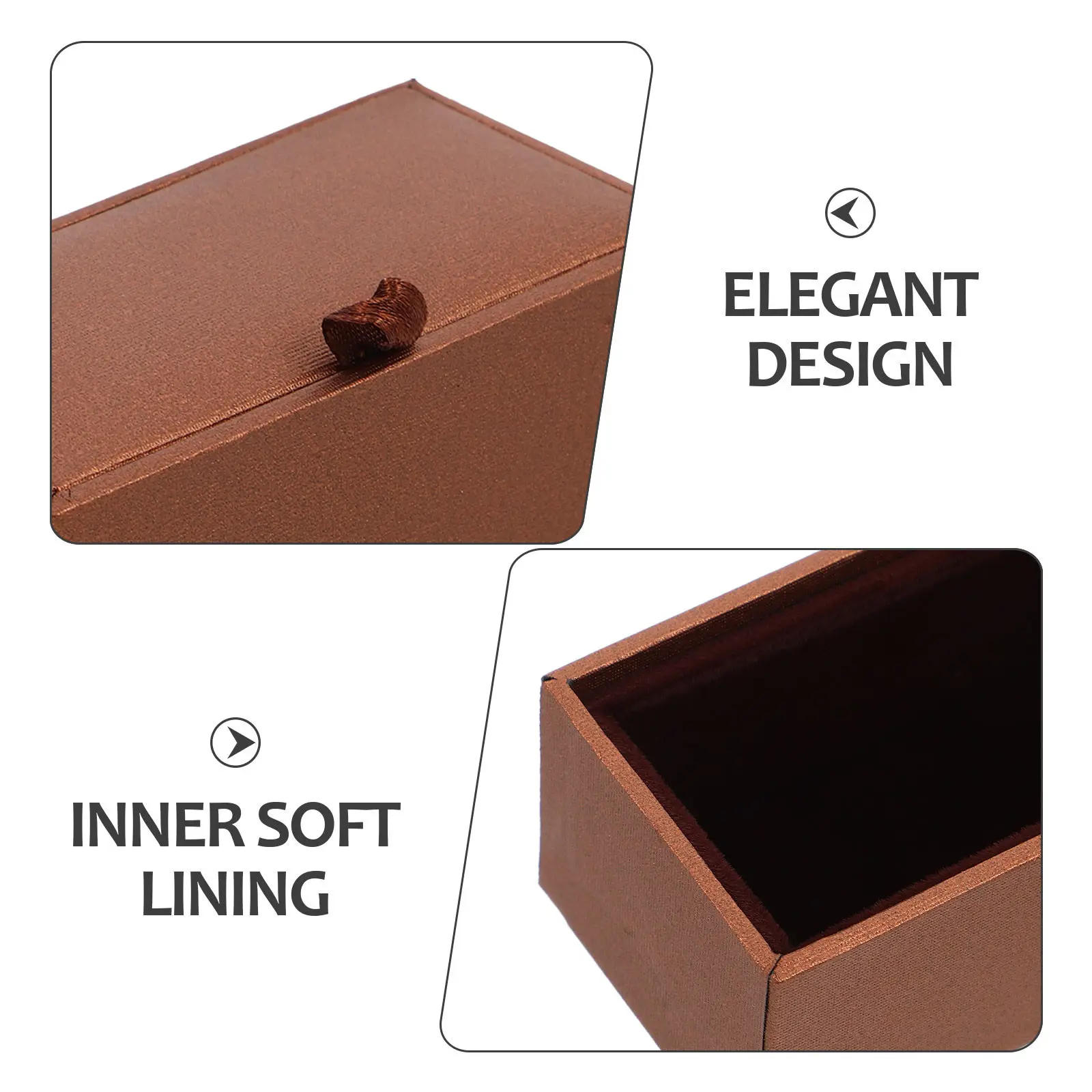 Luxury Cufflink Box Compact Size 3.5x2.4x1.2 Inches Sleek Matte Finish Minimalist Design Gentleman Accessory Organizer