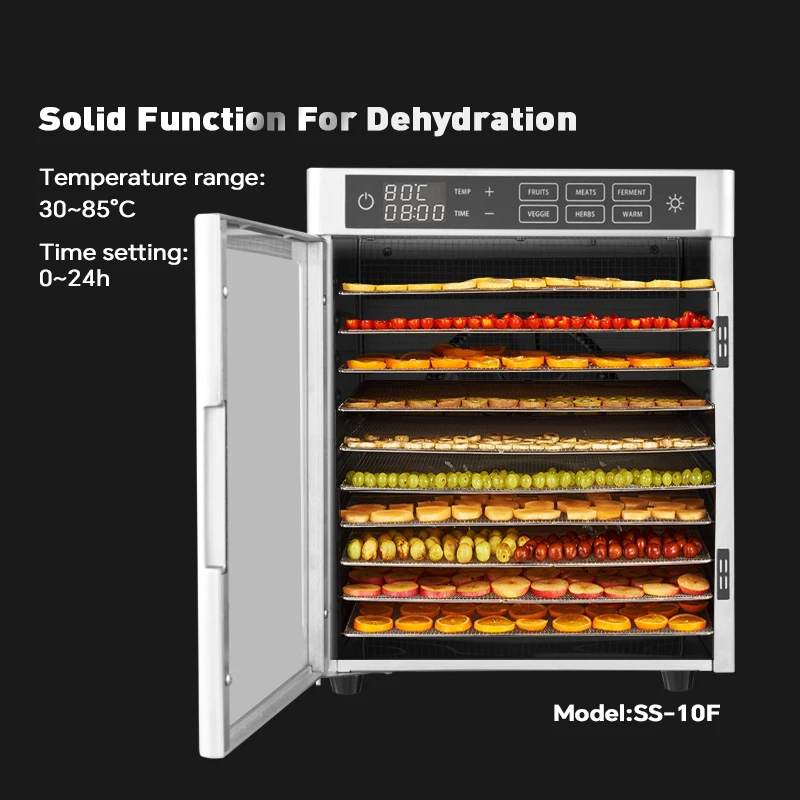 10 Trays Sea Cucumber Electric Food Dehydrator Dryer Machine Fruit and Vegetable