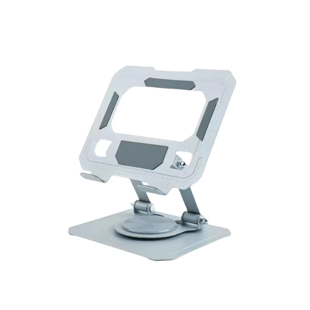 Faltbar 360° °   Drehbarer Telefon- und Tablet-Ständer, Desktop-Halterung, Verstellbarer Aluminium-Laptop-Ständer für iPad-Zubehör