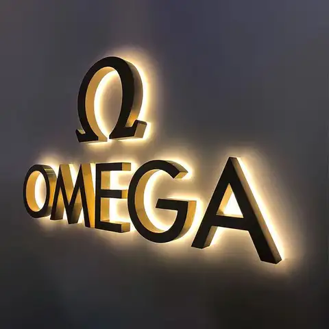 LED 금속 야광 캐릭터, 맞춤형 금속 광택 백라이트, 캐릭터 매장 사인 네온 조명, 야외 방수