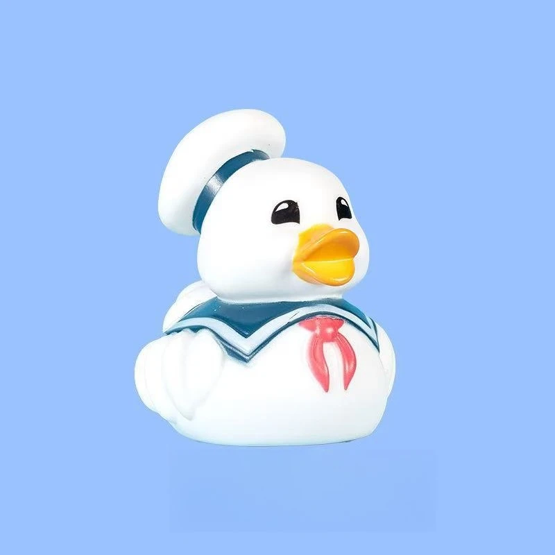 Mini Ghostbusters - Stay Puft Cosplay Gummi-Ente Vinylfigur, Zuckerwatte-Ente Statue - Niedliche Cartoon-Stil Sammlerfigur – Detail 6