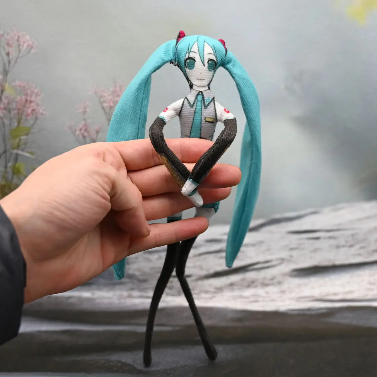 Anime h-miku boneca de pelúcia com fio poseable esqueleto ação bonecas engraçadas acessórios fofos anime presentes de pelúcia