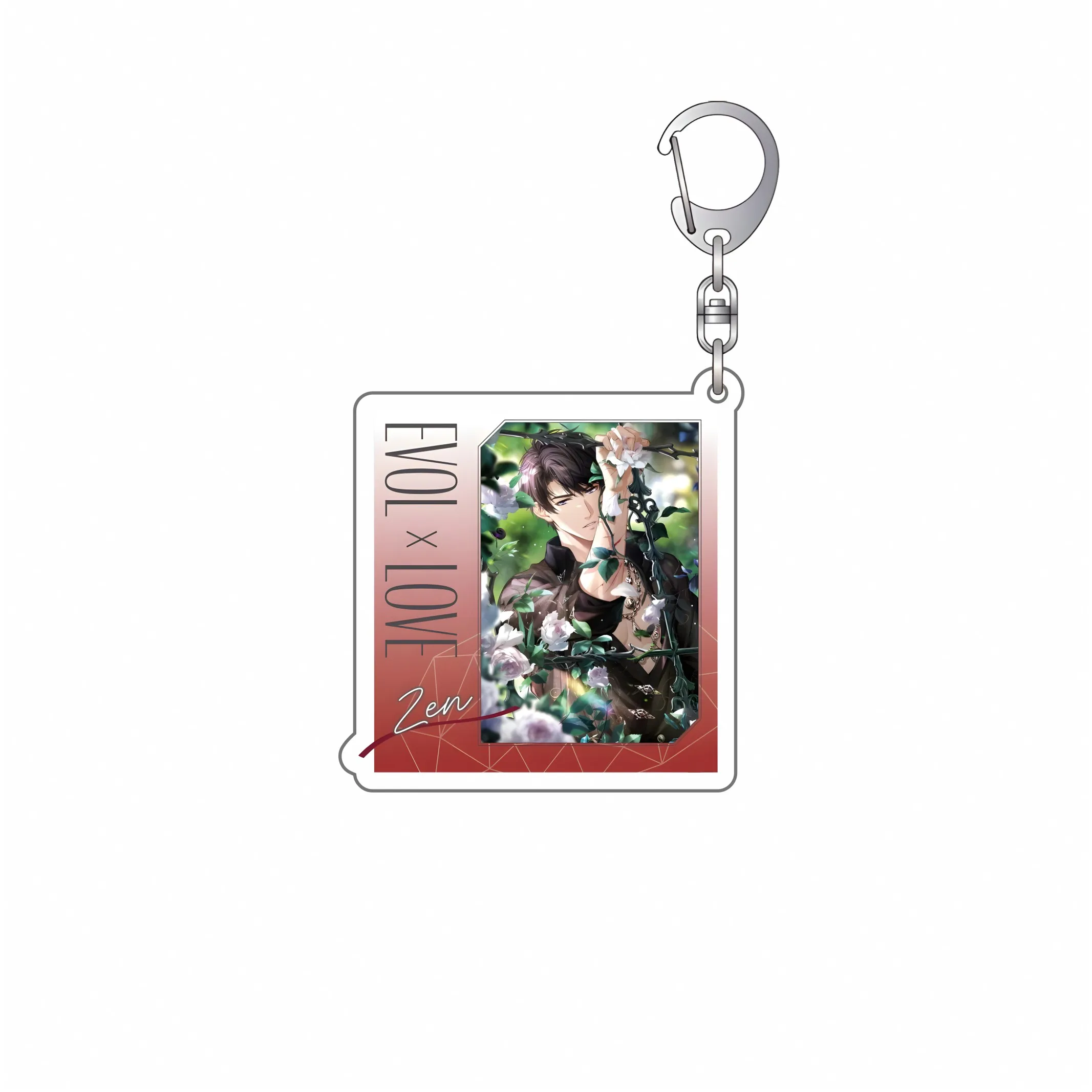 Love and Deep Space Plaque Handsome  keychain Gifts bag charm 6CM