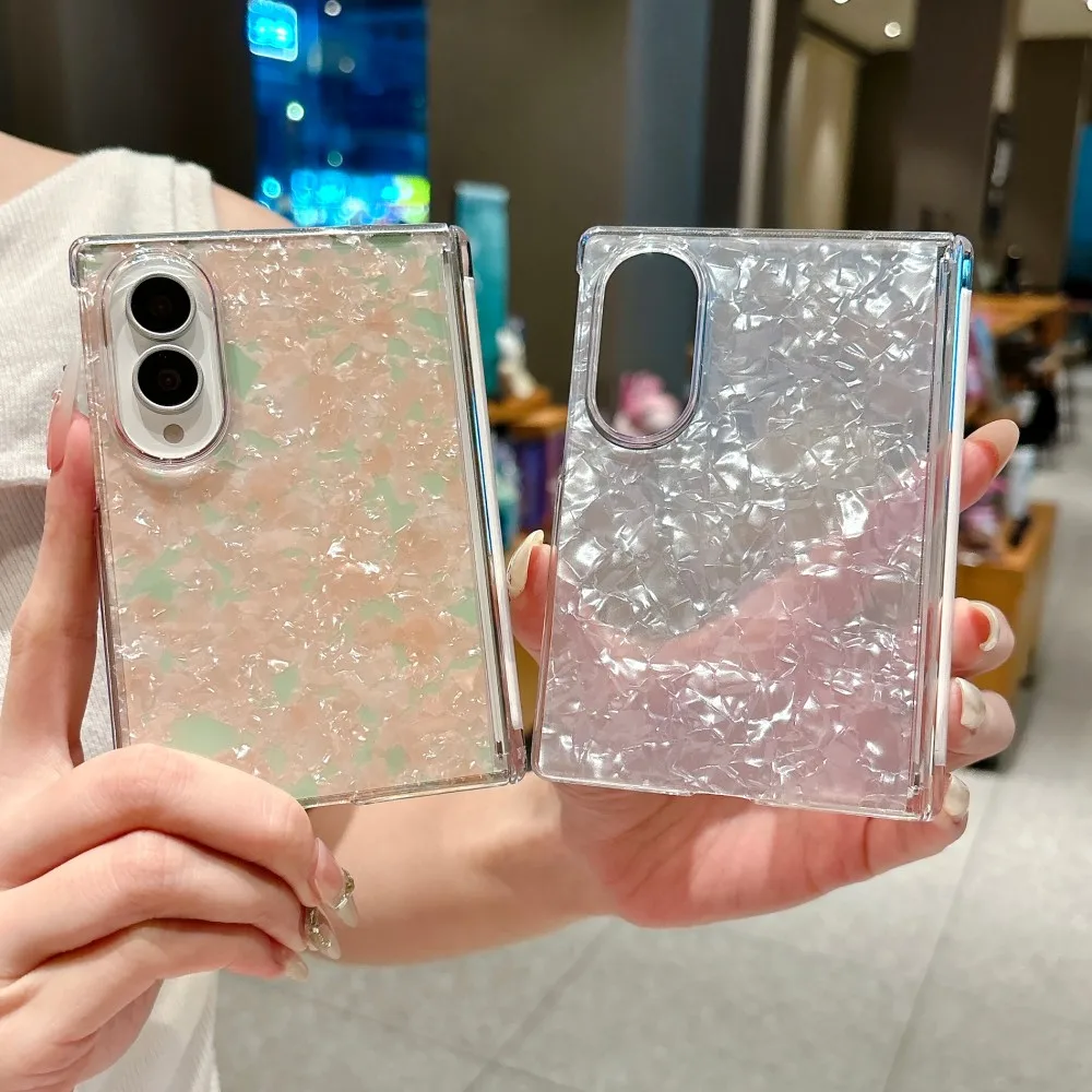 For Samsung Galaxy Z Fold 8 Wide Colorful Shell Pattern Phone Case Protective Shockproof Back Cover