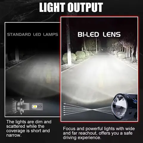 3.0 इंच बाई एलईडी प्रोजेक्टर लेंस हेलो लाइट्स H4 H7 9005 9006 कार हेडलाइट्स हेला 3R एंजेल आइज़ हाई लो बीम एलईडी ऑटो लैंप किट 8 best sales प्रोजेक्टर लेंस - №2