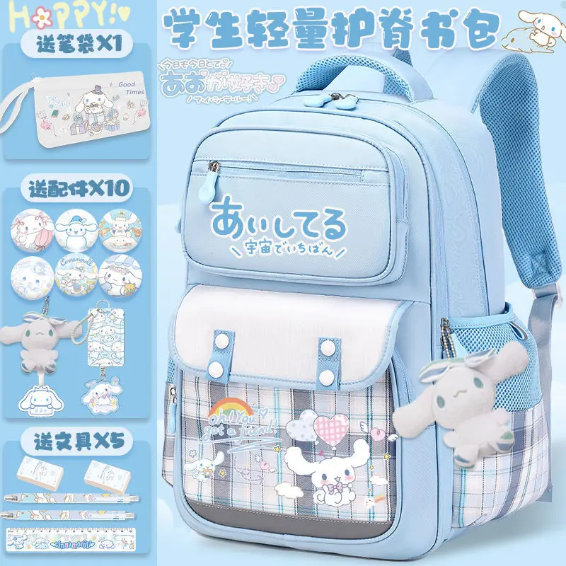 Sanrio Cinnamoroll Babycinnamoroll Schoolbag StudentLarge Capacity Burden-Free Spine-Protective Backpack ChildrenCampus Backpack