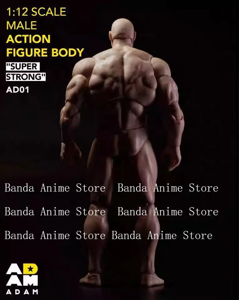 【البيع المسبق】 ألعاب ماف آدم 1/12 ذكر قوي العضلات المشتركة الجسم Ad01 6 ''سوبر مرنة الجندي الهزلي عمل الشكل الجسم دمية الهدايا
