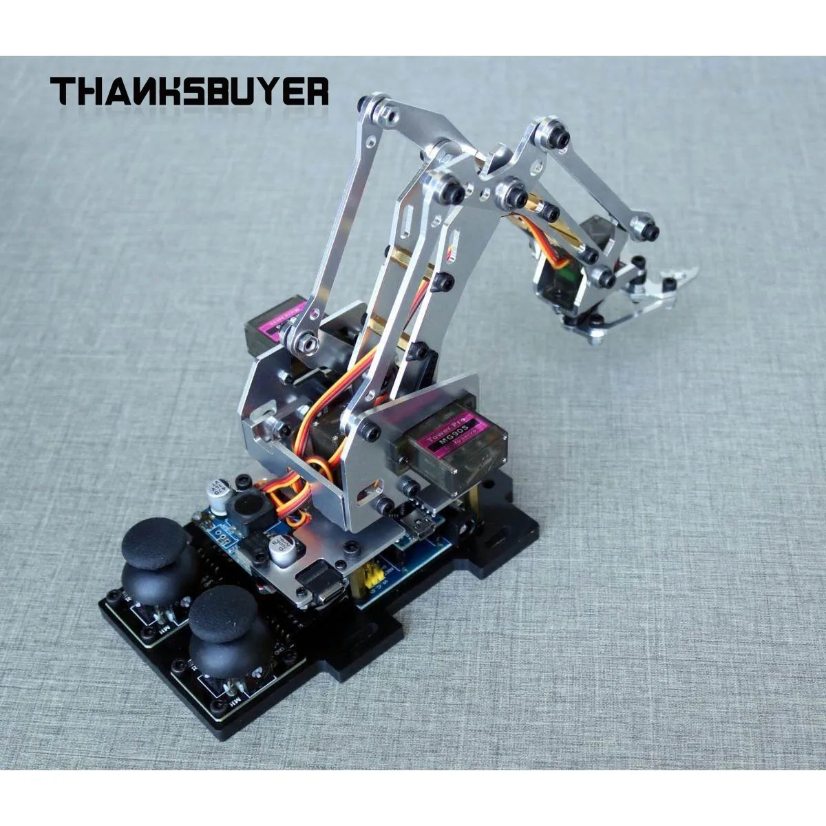 Thanksbuyer E‑Robot Aluminum Alloy Bracket for MG90S Servo DIY Robotic Arm Mechanical Manipulator Nano Robot Driving Accessory