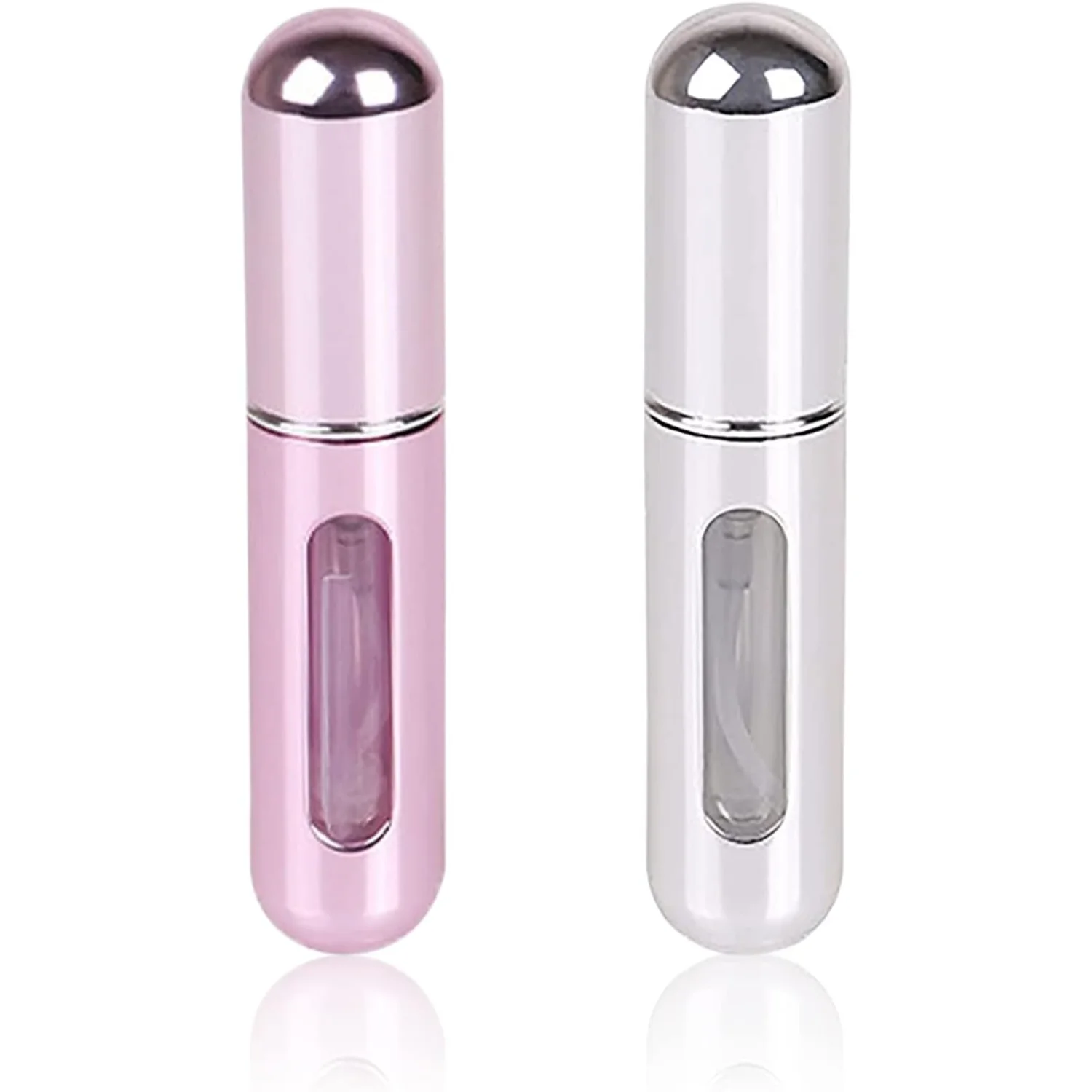 Travel Mini Perfume Refillable Atomizer Container 5ml (2Pcs) - Portable Scent Case for Traveling or Outgoing Lunch bag Vials