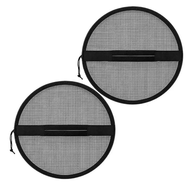 A74K-5 Gallon Bucket Lid Cover With Mesh Boat Trash Can Top Cover With Adjustable Drawstring For Fishing Bait