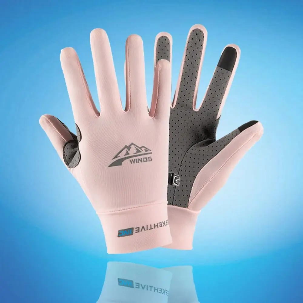 

Breathable Sun Protection Gloves Anti-Sunburn Mittens Sunscreen Ice Silk Gloves Elegance Anti-UV Summer Sunscreen Gloves Women