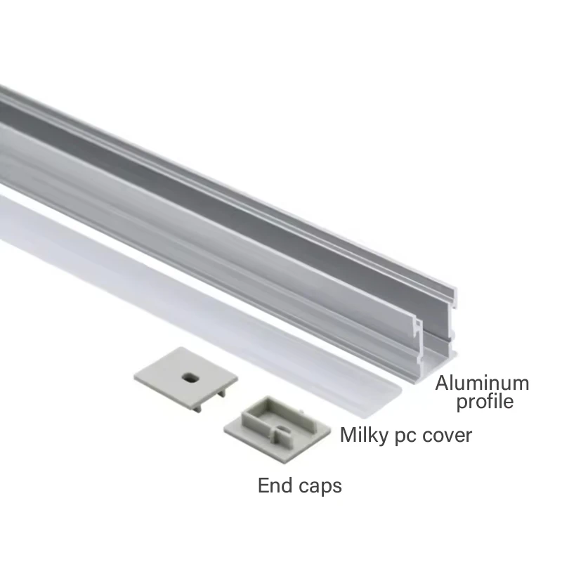Custom 21.4x26mm Aluminum Profile Floor Led Channel Surface Mounting Linear Lamps Hard Bar Strip Lighting