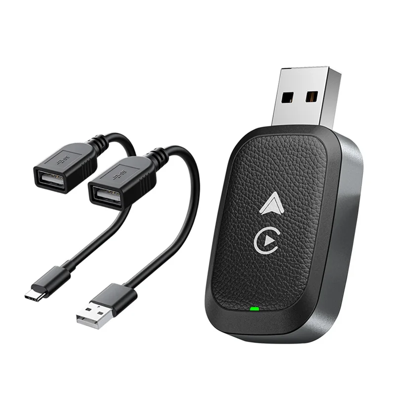 JABS-Nueva caja Carplay inalámbrica + convertidor automático dos en uno Aduio Aux, caja de proyección de coche cableada a inalámbrica