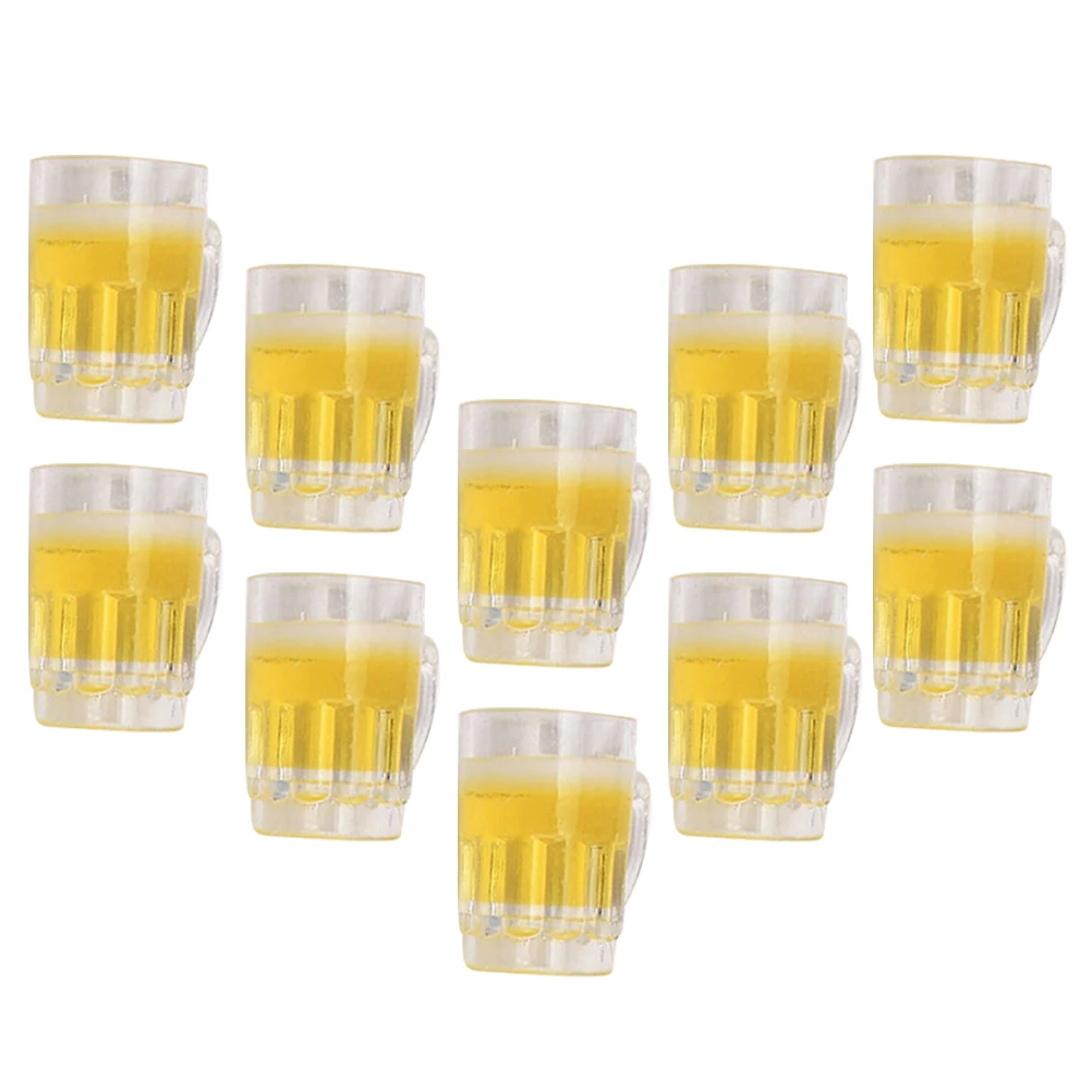 

Simulation Beer Mug Mini for Dollhouse Miniature Cups Decorative Mugs Supply Tiny Resin Coffee Miniatures