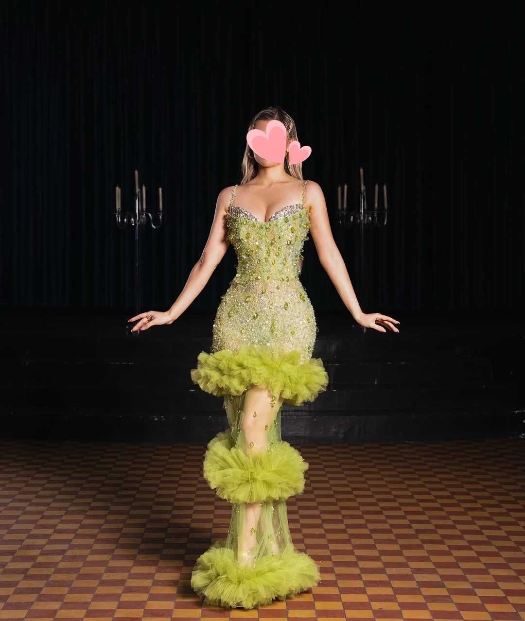 Otra costa elegante Vintage dulce verde sirena cuentas de cristal Sexy personalizado ocasión Formal vestido de fiesta vestidos de fiesta de noche