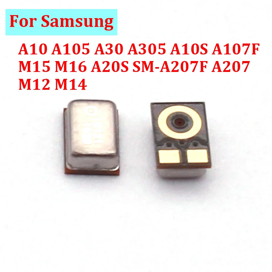 Altavoz de micrófono interno para Samsung, transmisor de micrófono para Samsung A10, A105, A30, A305, A10S, A107F, M15, M16, A20S, SM-A207F, A207, M12, M14, 10-100 Uds.