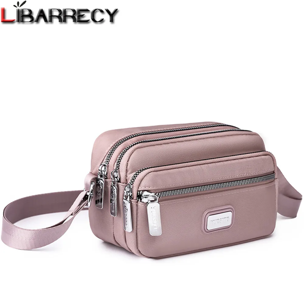 

Fashion Women Crossbody Bag Lightweight Waterproof Nylon Fabric Capacity Outdoor Travel Commuter Bag Single Shoulder Bag Purses