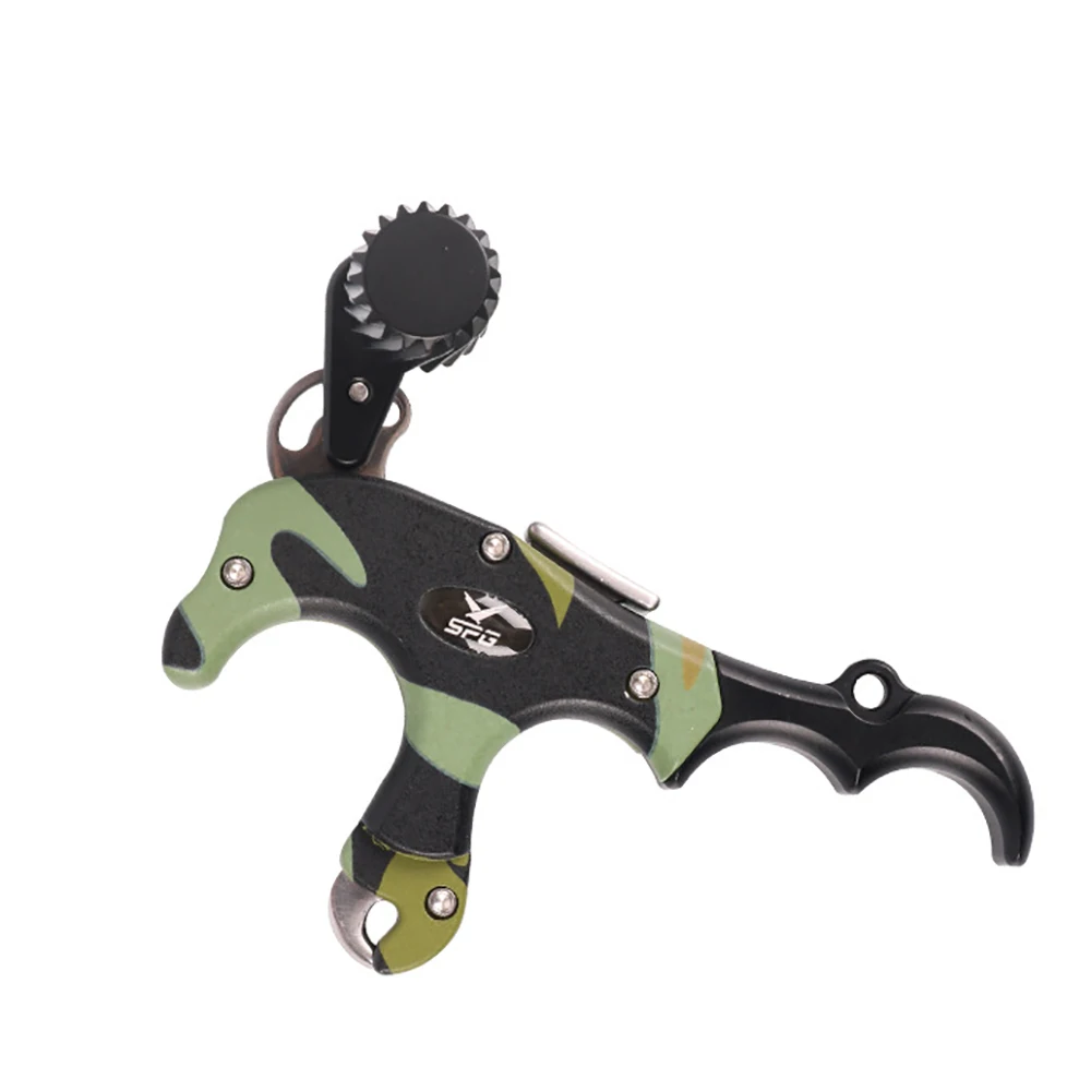 

SPG Compound Bow Release Aids Aluminum Alloy 360 Degrees Rotate 3/4 Finger Grip Thumb Caliper Archery Hunting Accessories