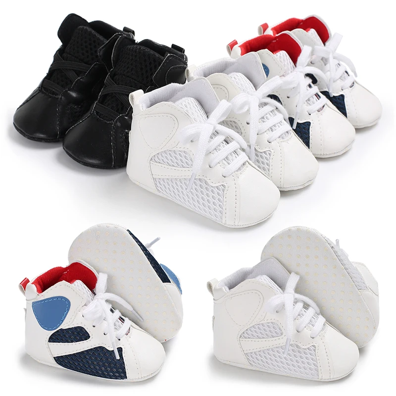 0-18M Baby Sports Sneakers Newborn Baby Boys Girls Print First Walkers Shoes Infant Toddler Anti-slip Baby Shoes