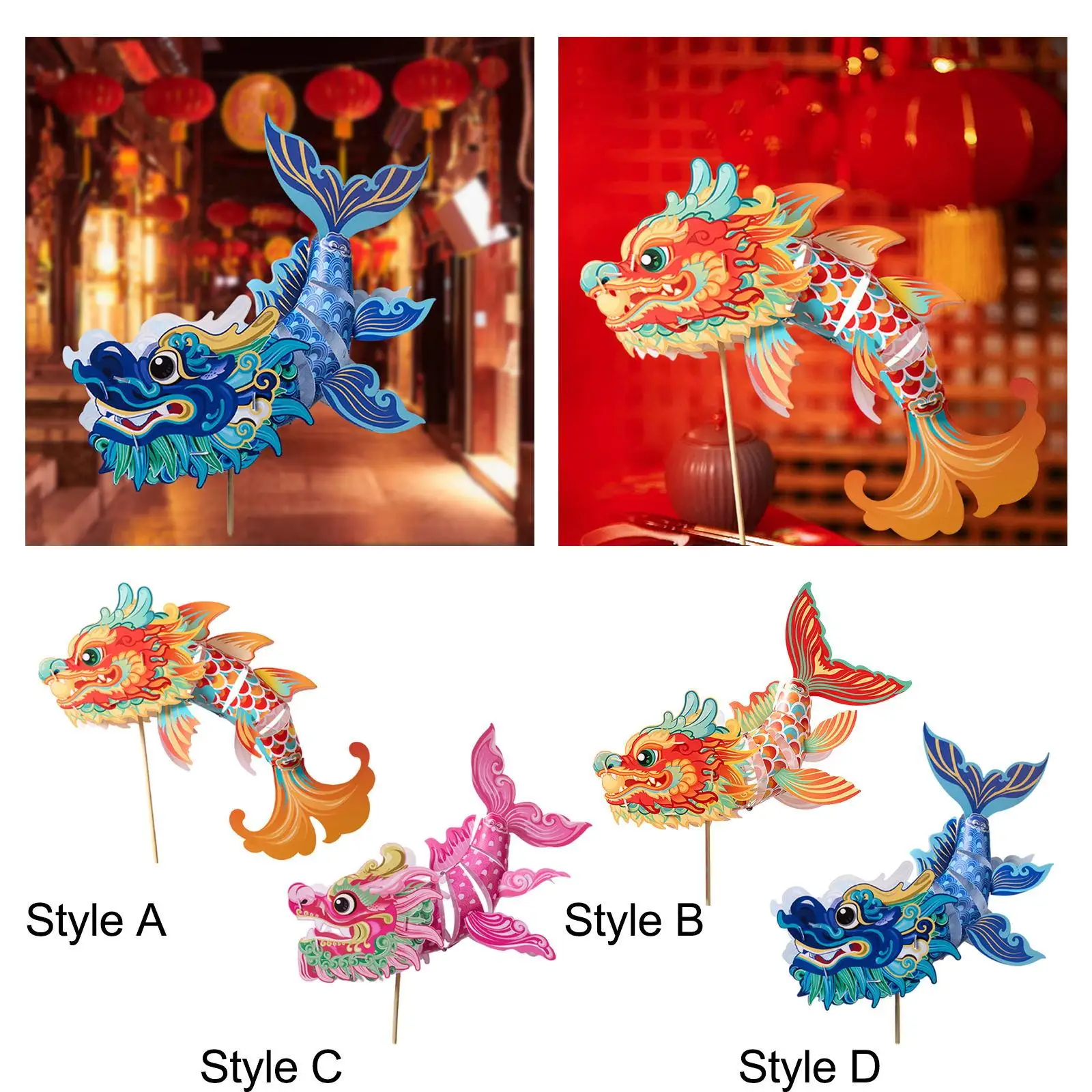 

DIY Fish Lantern Handmade Material Set Cartoon Handheld Lantern for Hotel Party Supplies Restaurant Holiday Birthday Gifts