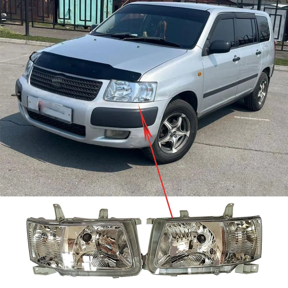 زوج المصابيح الأمامية للسيارة لتويوتا Probox نجاح NCP51 NCP160V NCP165V NCP50 NCP50V NCP51 NCP51V NCP52 2002 إلى 2014