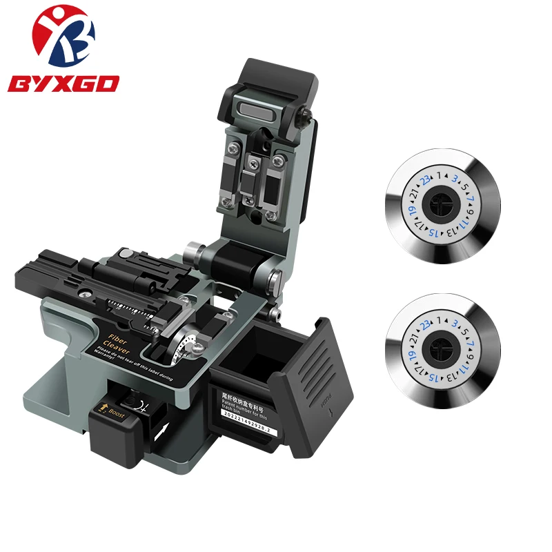 byxgd-fiber-optic-cutting-machine-automatic-precision-tool-ftth-precision-one-step-fiber-cleaver-tungsten-steel-blade-for-sm-mm
