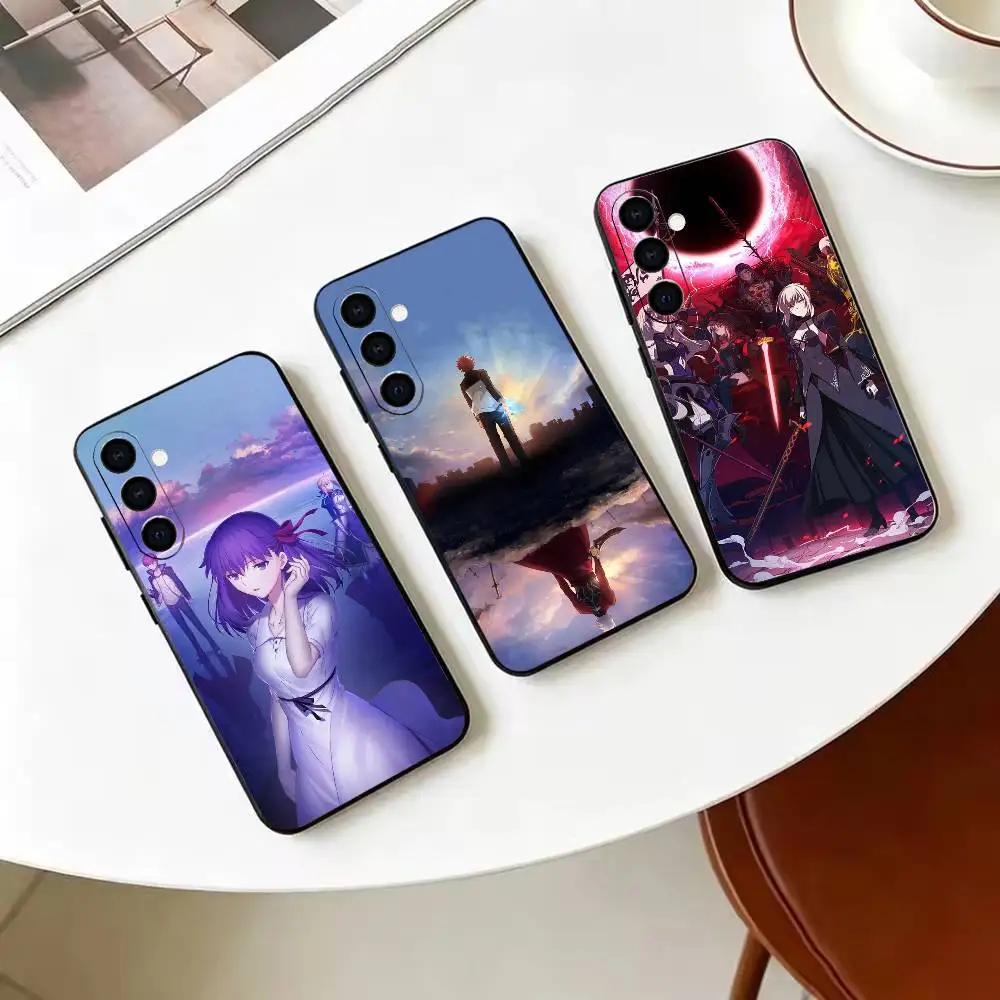Чехол для телефона Clash With Future Self Fatestay night UBW из мягкого силикона для Samsung Galaxy A73/A72/A70/A53/A52/A51 - черный
