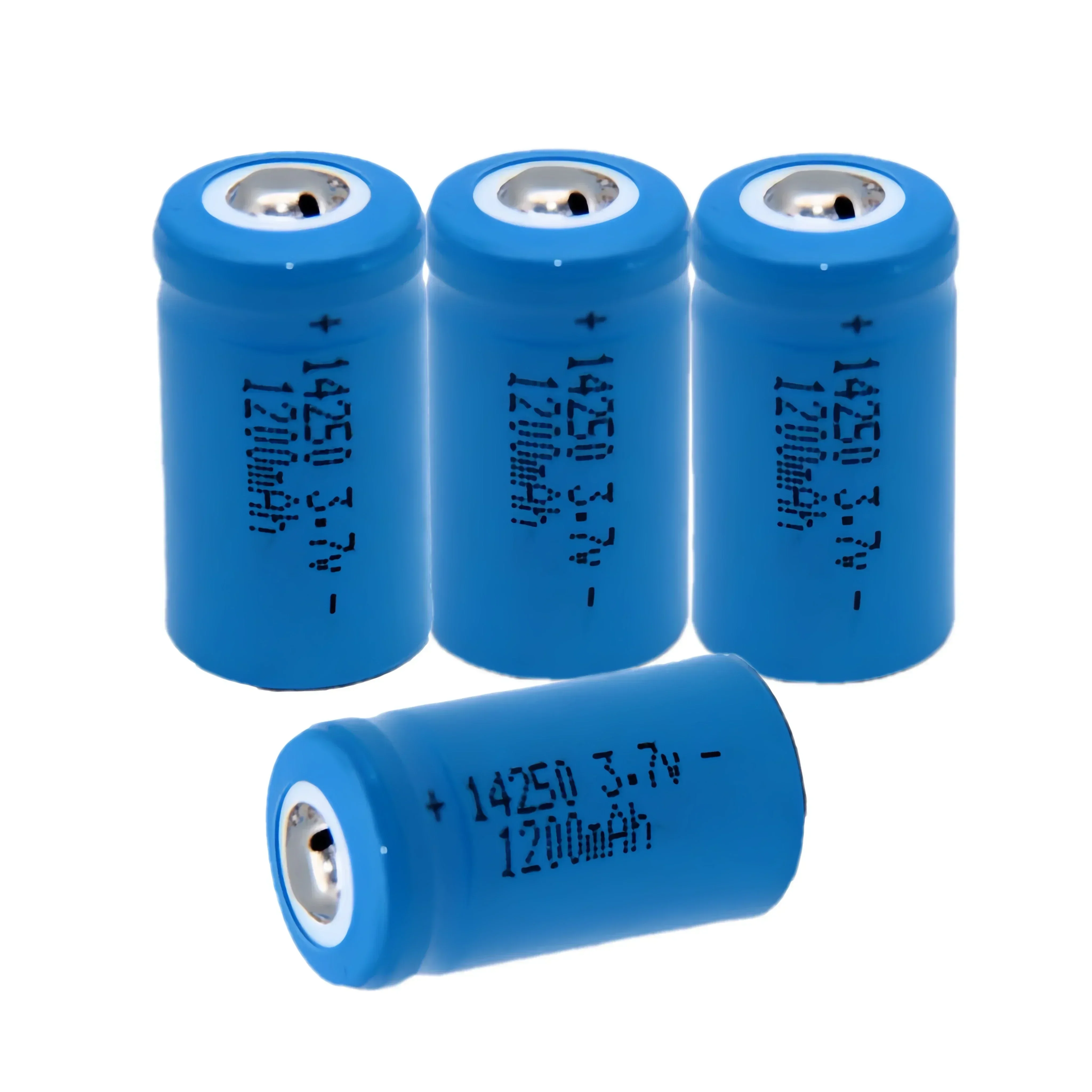 14250 شاحن بطارية ليثيوم قابلة للشحن 3.7 فولت 1200 مللي أمبير للكاميرا لاسلكي تخاطب إنذار الدخان مصباح يدوي رؤية ليزر بالأشعة تحت الحمراء