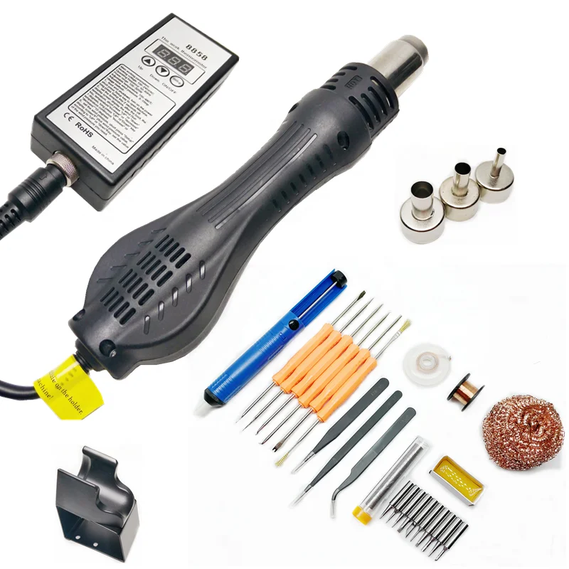 

Hot Air Gun 8858 Micro Rework Soldering Station Led Digital Hair Dryer For Soldering 700w Heat Gun Welding Repair Tools