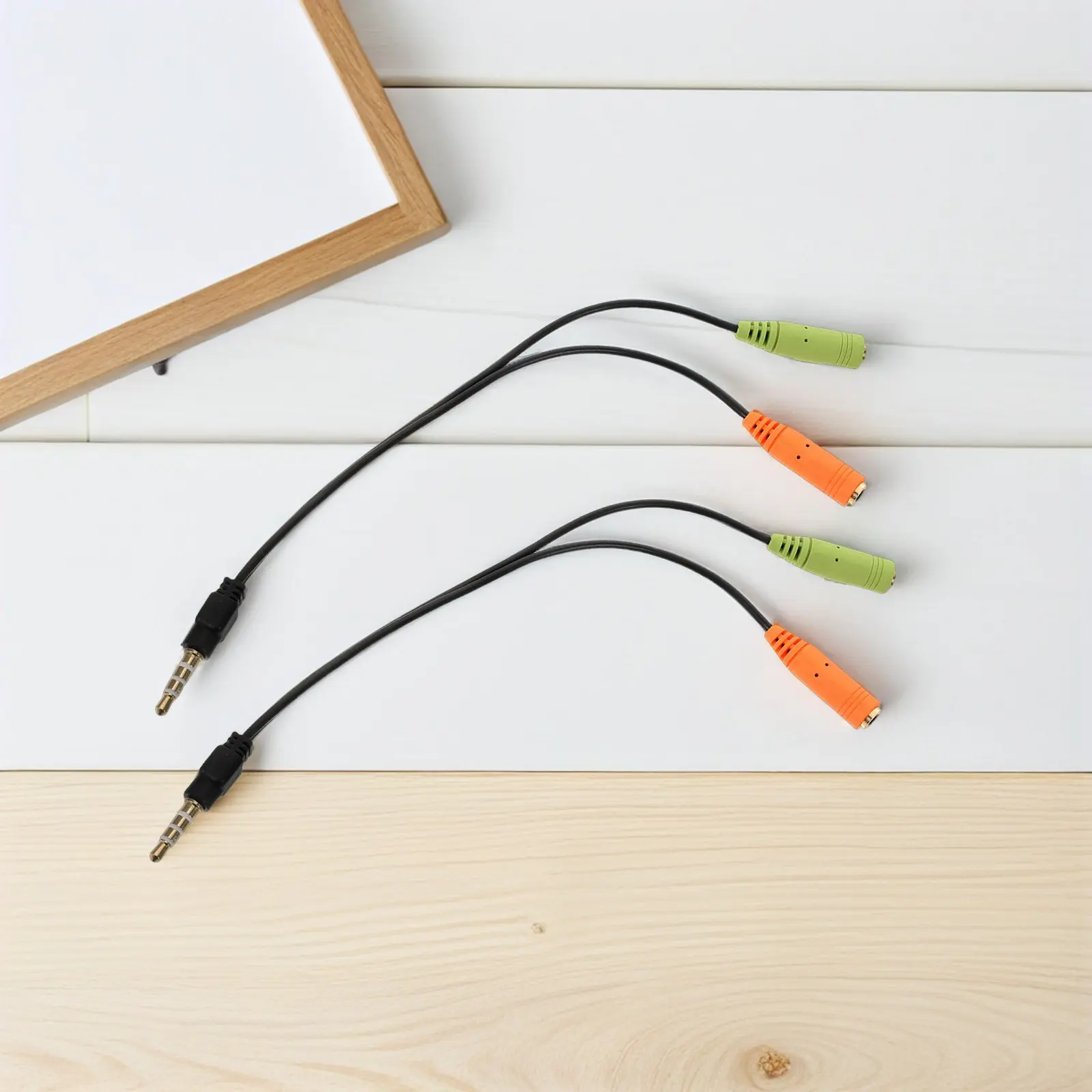 2Pcs Audio Splitter…