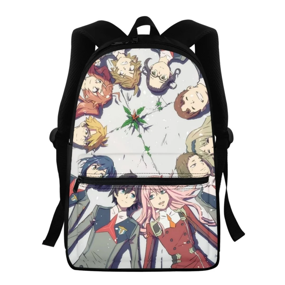 

FORUDESIGNS Anime Design Back Pack Shoulder Zip Darling In The Franxx Schoolbags Multi Pocket Waterproof Bags Rucksack