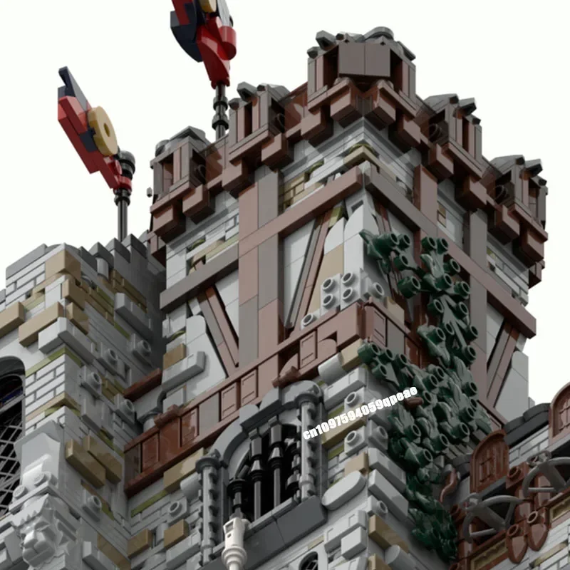 新しい 21090 個 MOC-206892 ヨーロッパ中世ストリートビュー城モデル Diy クリエイティブアイデアチャイルズおもちゃ誕生日プレゼントカスタムパズル