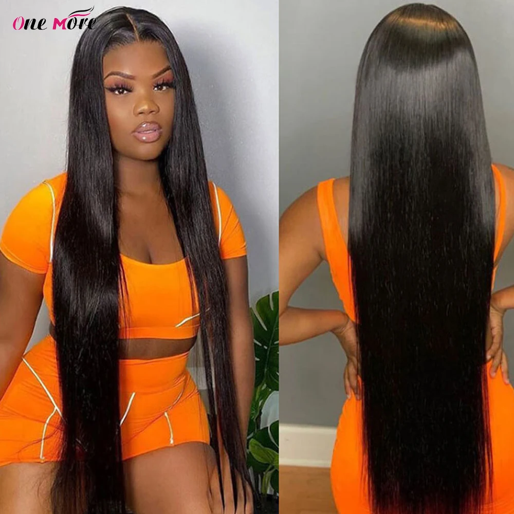 30 32 34 36 Inch Glueless Straight Lace Front Wigs Human Hair 13x6 Lace Frontal Wig Pre Plucked Bone Straight Human Hair Wigs