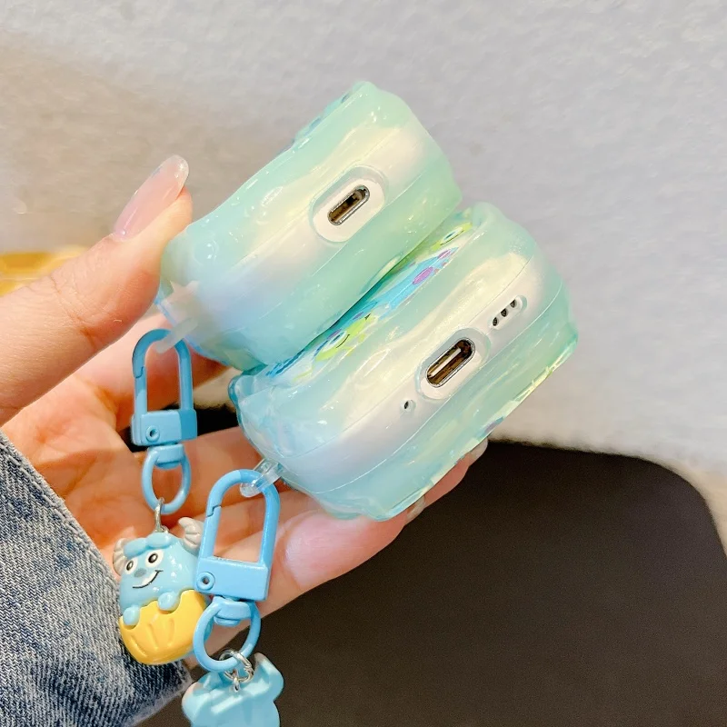 Disney Monsters University earphone Case Pendant for AirPods Pro 2nd gen Cute Cover for AirPods 1 2 3 4 Protective Cases