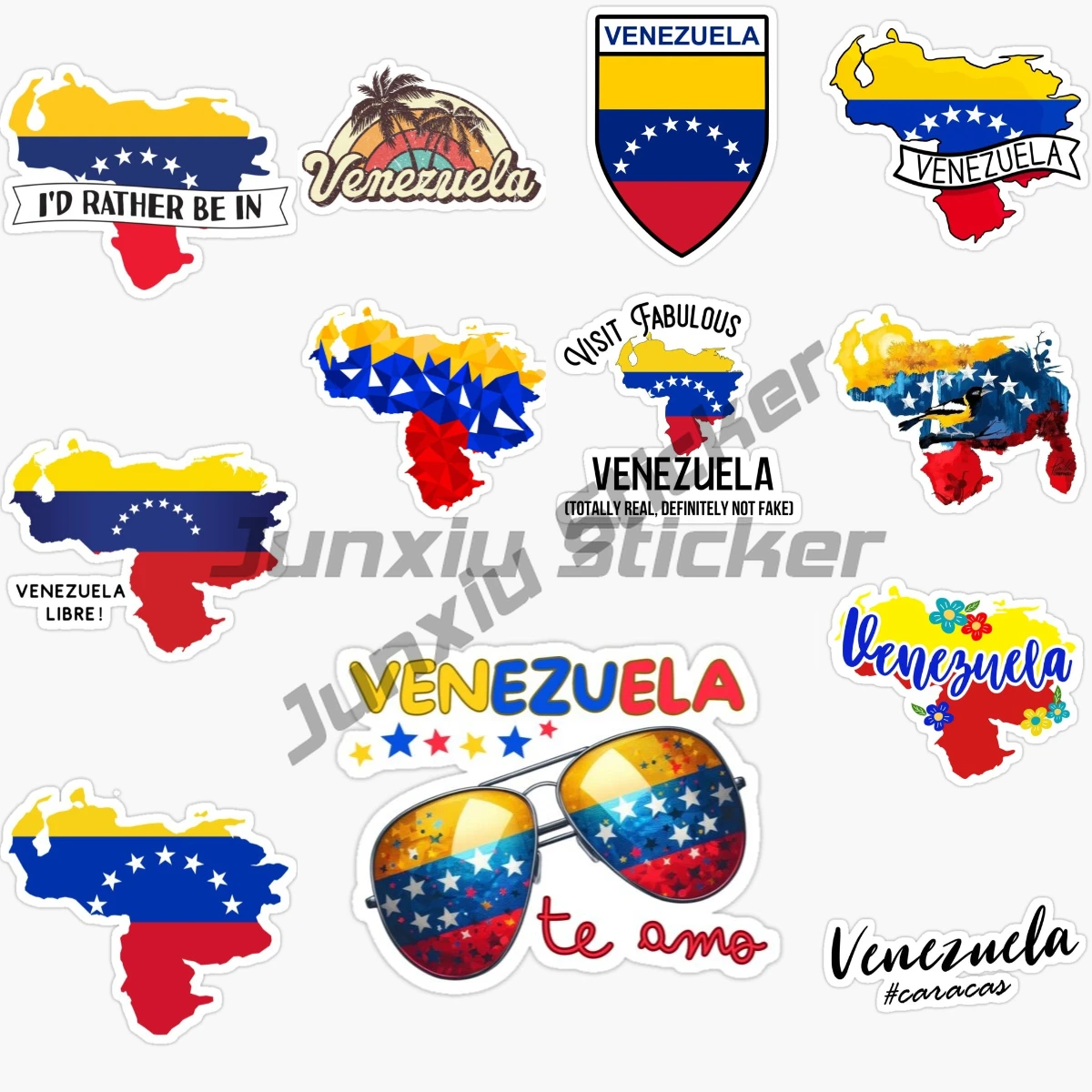 

Personalized Creative Stickers Venezuela Map Flag Car Sticker Decal Accessories Vinyl Self-adhesive Decals