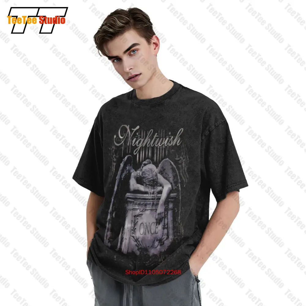 Nightwish Once Symphonic Metal Band Vintage Oversized T-Shirt T66B image 3