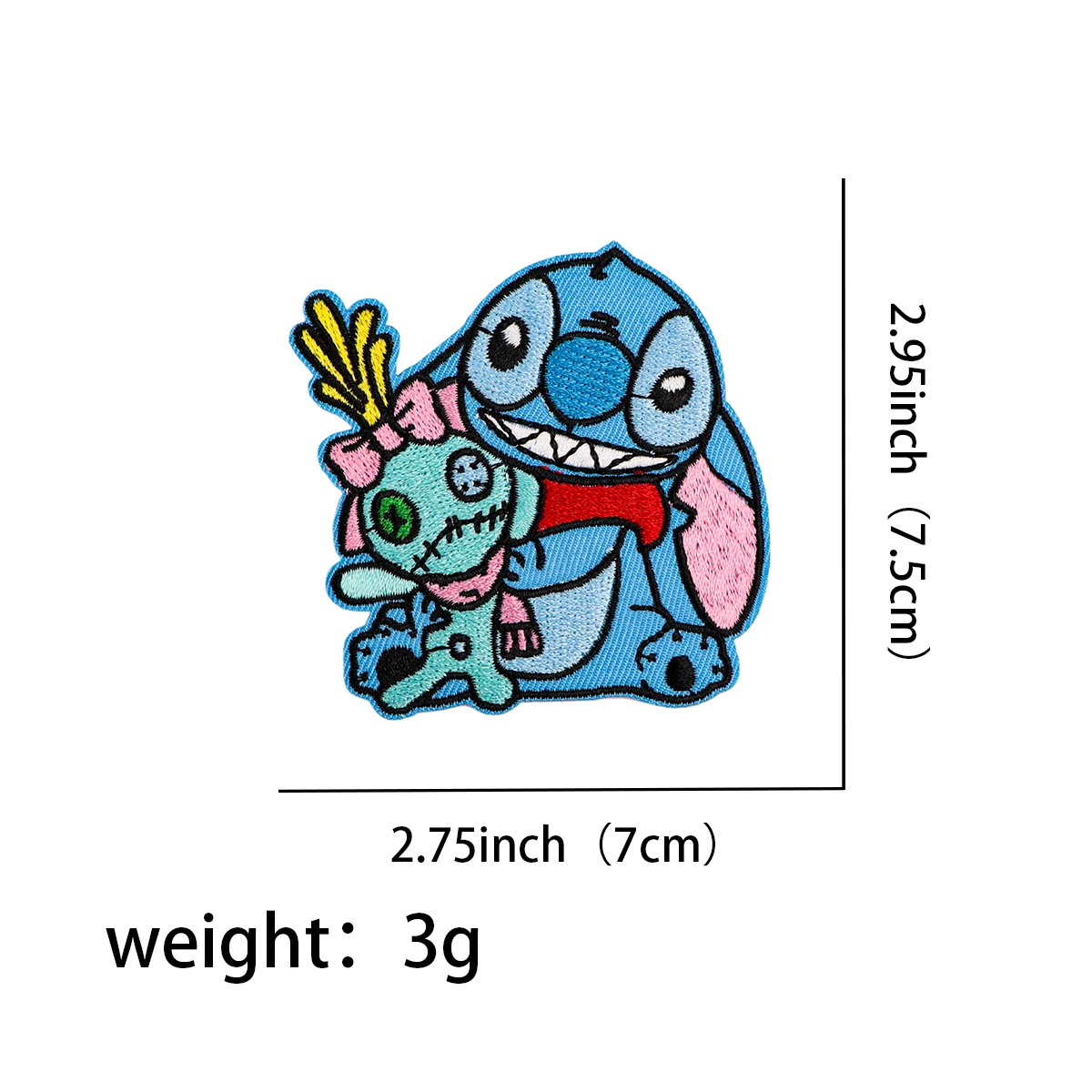 Cute Stitch Patch DIY Applique Patches Sticker Diy Sewing Clothing Jacket Badges Iron on T-shirt Accessory Gifts