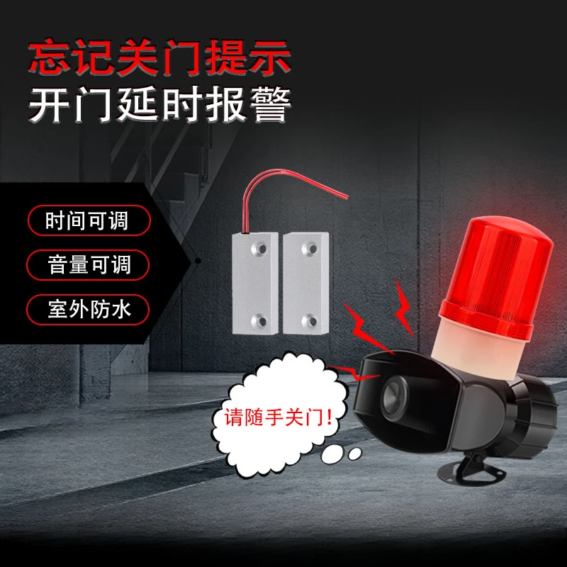 

Open reminder, voice customized sound and light alarm